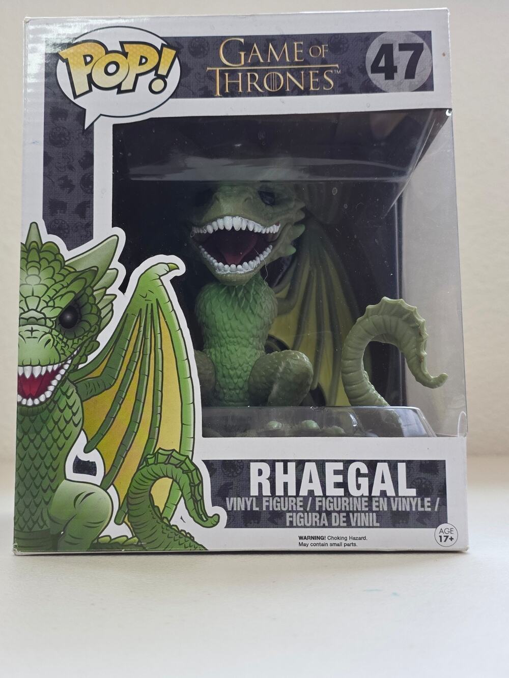 Funko POP! Television Game of Thrones Rhaegal Supersized #47 NOT MINT